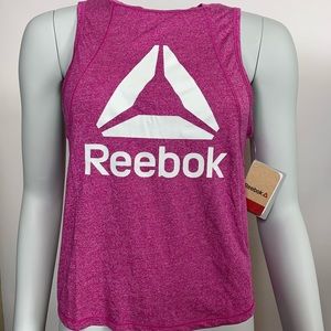 REEBOK Hot Pink Workout Tank open back
